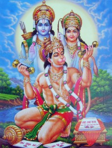 Lord Shri Ram, Mata Sita, and Shri Hanuman